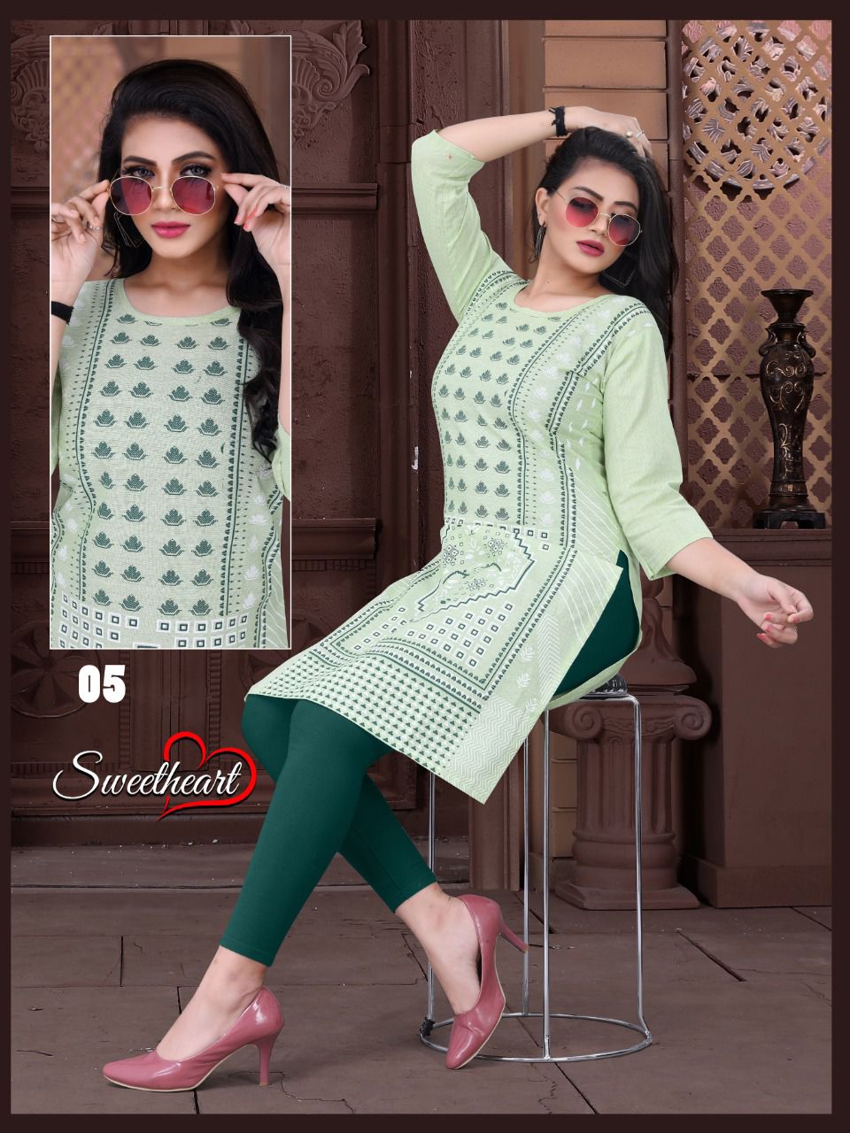 Aagya Sweetheart Designer Fancy Wear Printed Kurti Collection